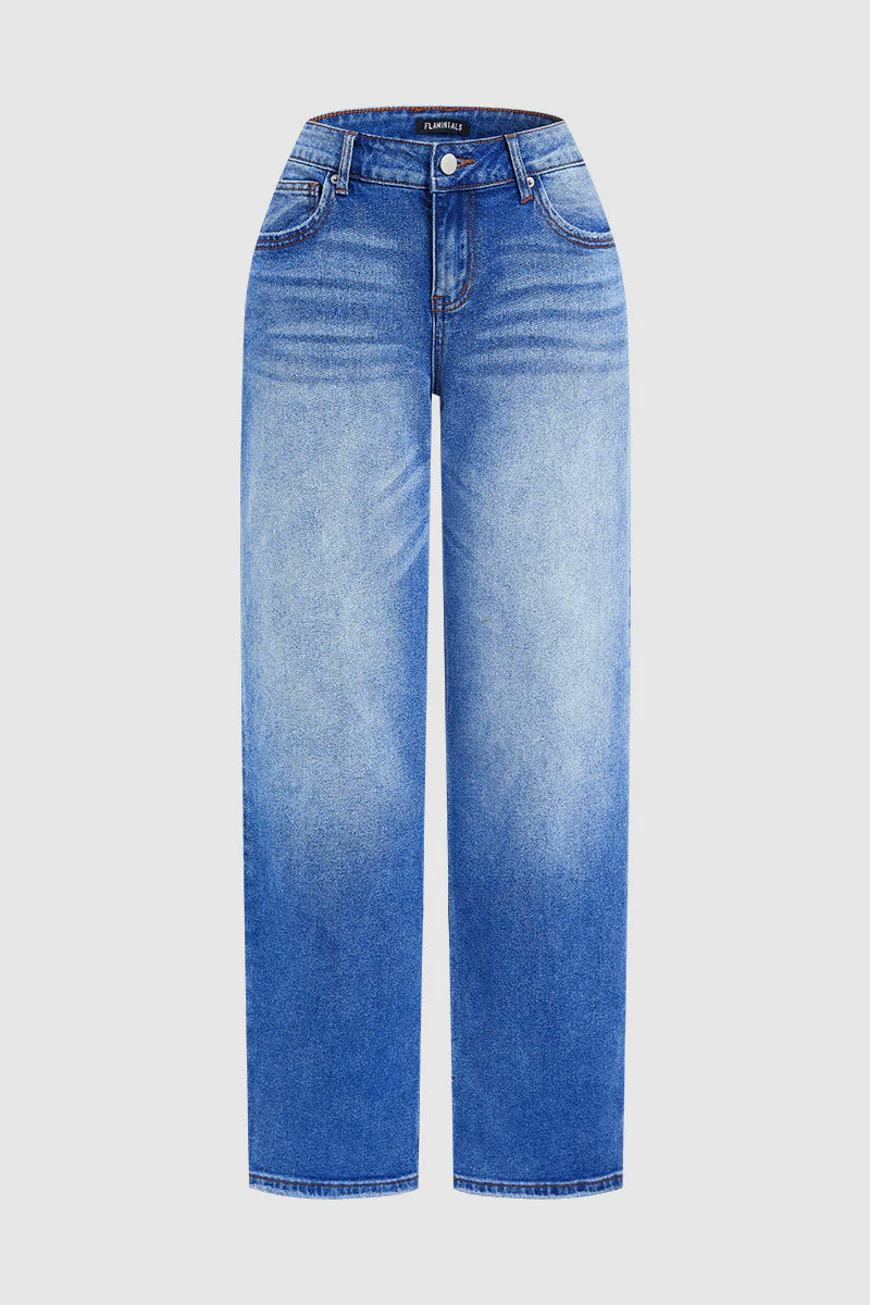 Jeans mit mittelhohem Bund und gerader Passform - Image 5