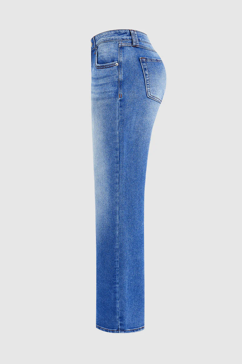 Jeans mit mittelhohem Bund und gerader Passform - Image 6