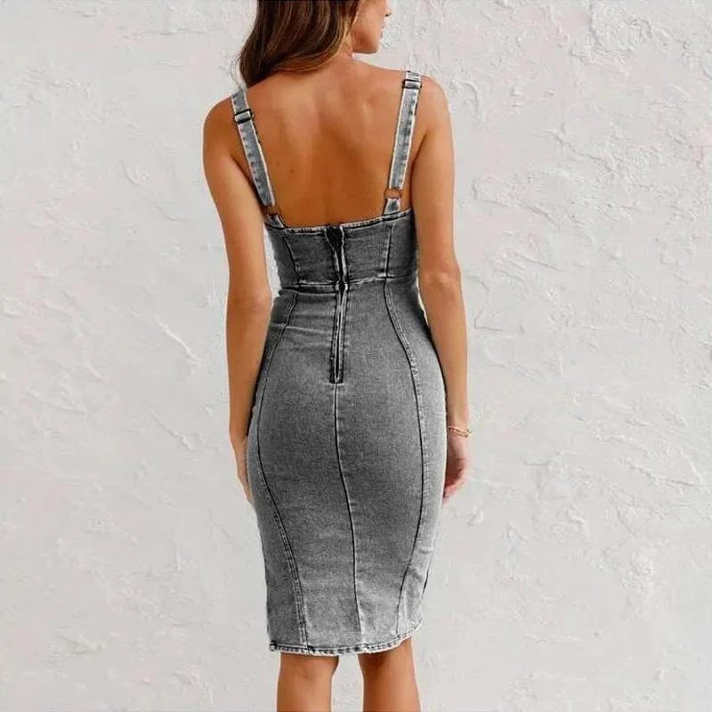 Mona | Denim-Camisole-Kleid - Image 4