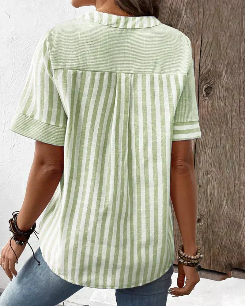 Monroe™ | Weiche gestreifte Bluse - Image 5
