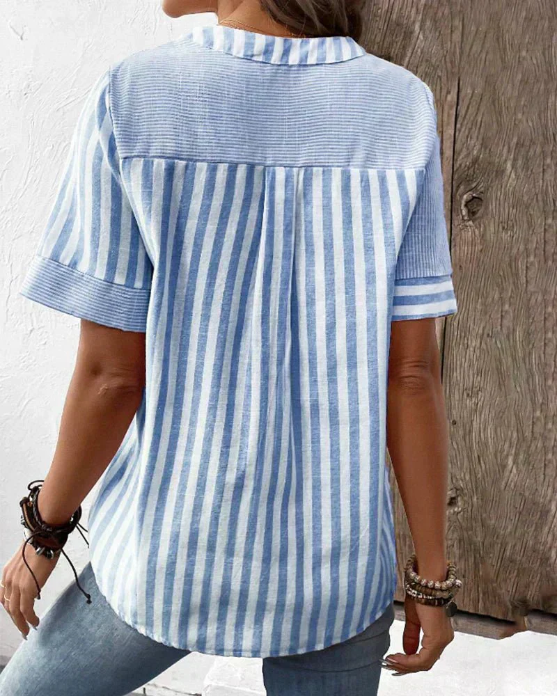 Monroe™ | Weiche gestreifte Bluse - Image 6