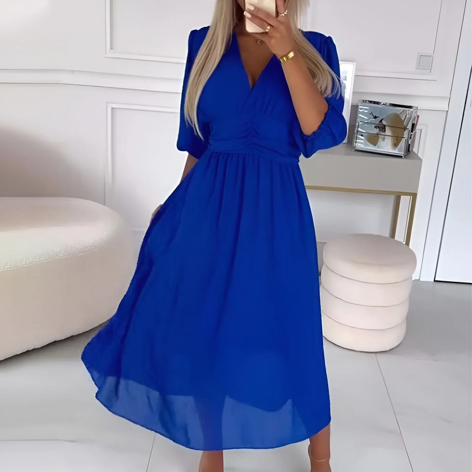 Nia | Stilvolles Wickelkleid - Image 2