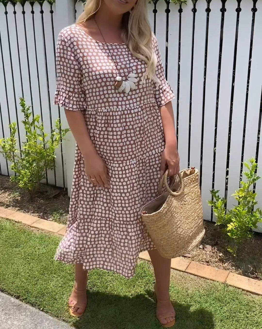 Nicola - Midi-Kleid mit kurzen Ärmeln - Image 2