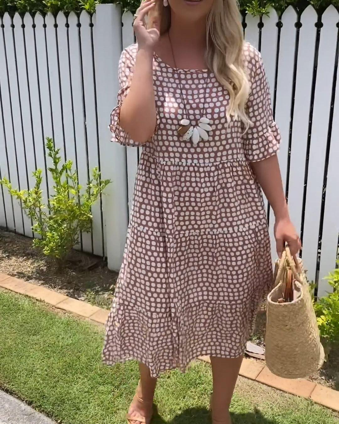 Nicola - Midi-Kleid mit kurzen Ärmeln - Image 6