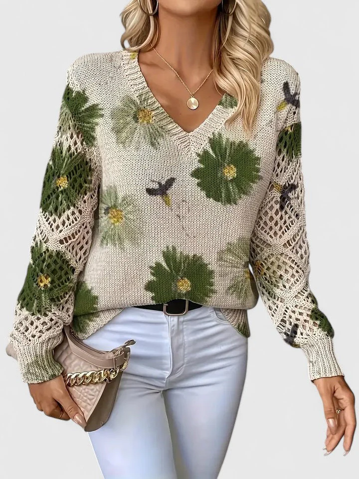Noelle – Floral Strickpullover - Image 7