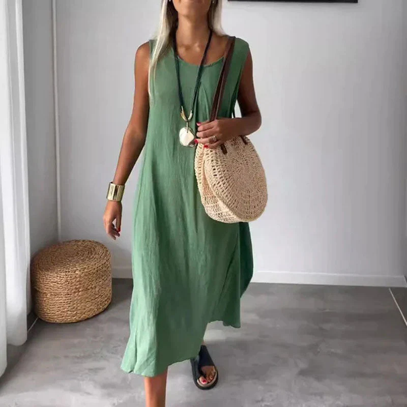 Noemi | Lässiges ärmelloses Kleid mit Taschen - Image 10