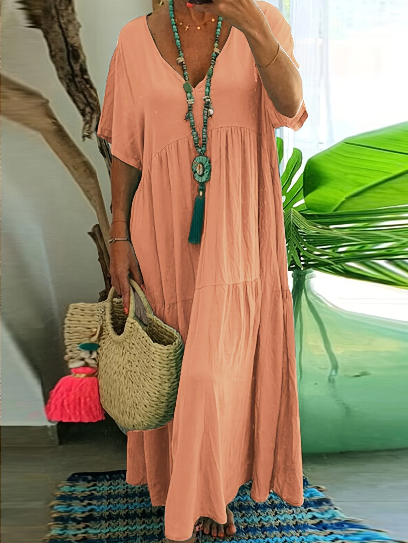Nova™ - Plus Size Bauchkontrolle Rüschenschichtkleid - Image 10