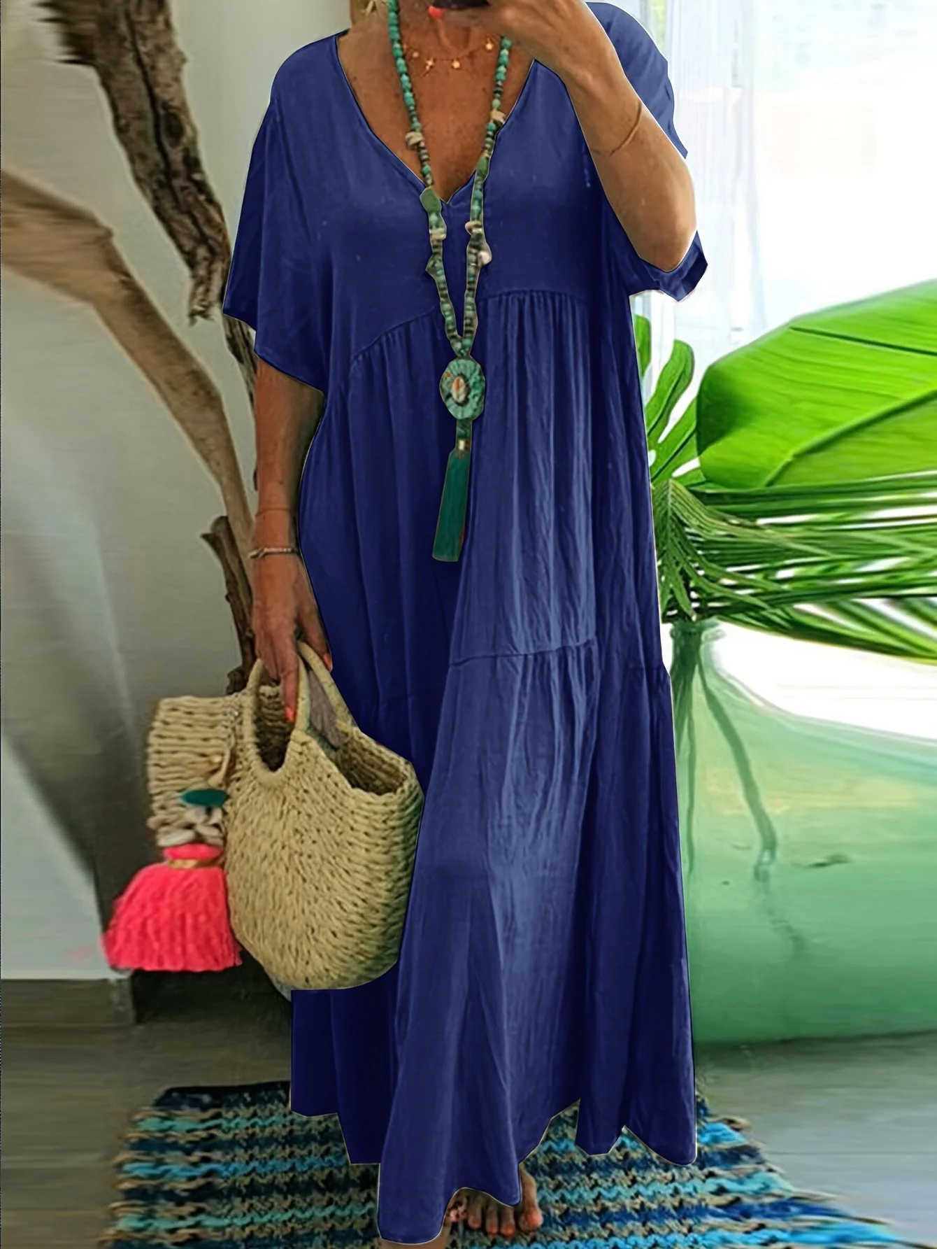 Nova™ - Plus Size Bauchkontrolle Rüschenschichtkleid - Image 6