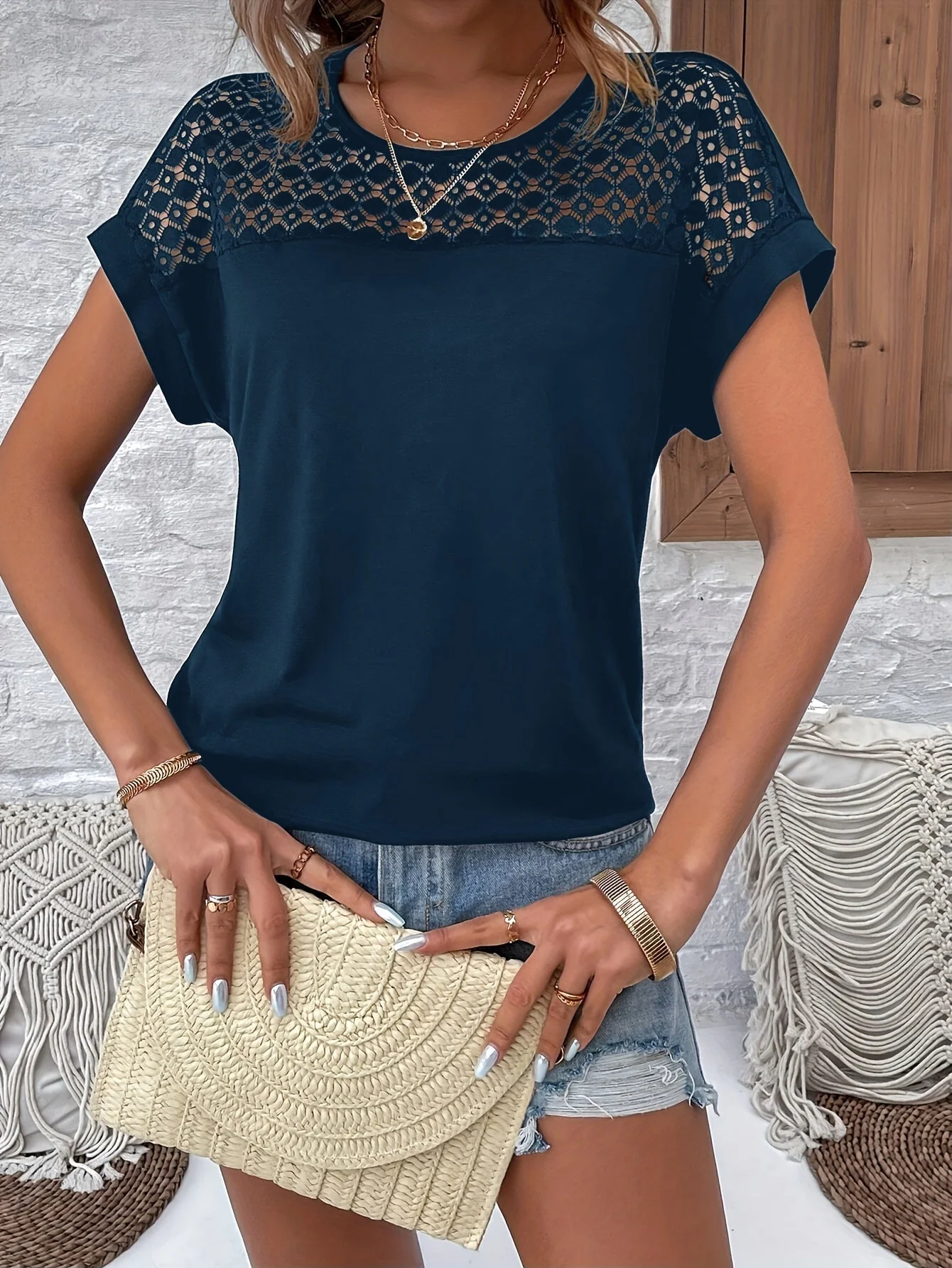Olivia™ - Stilvolles Batwing T-Shirt - Image 2