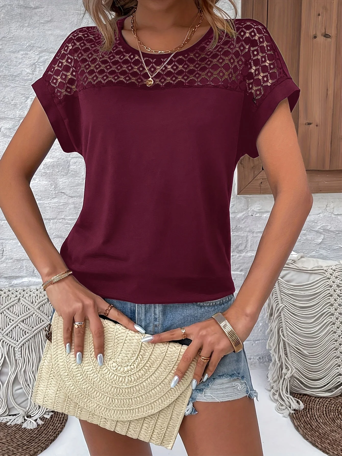 Olivia™ - Stilvolles Batwing T-Shirt - Image 3