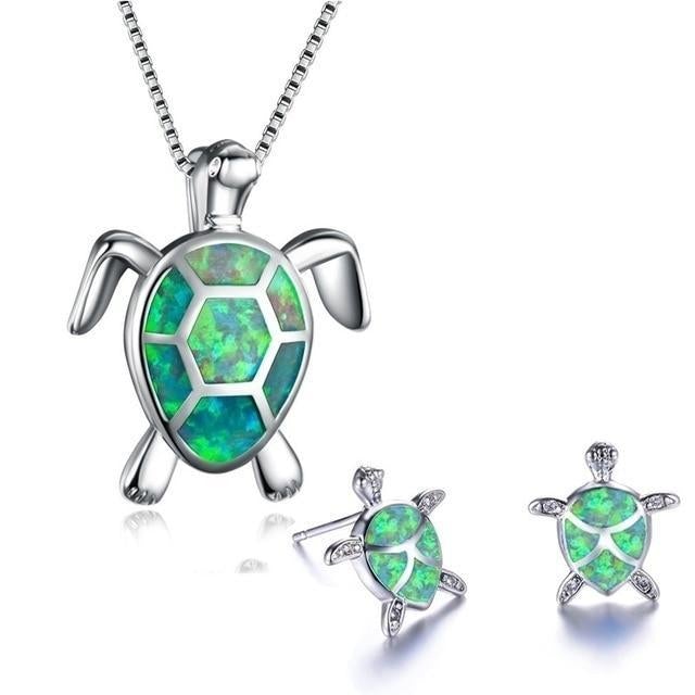 Opal Schildkröte Schmuckset - Image 6