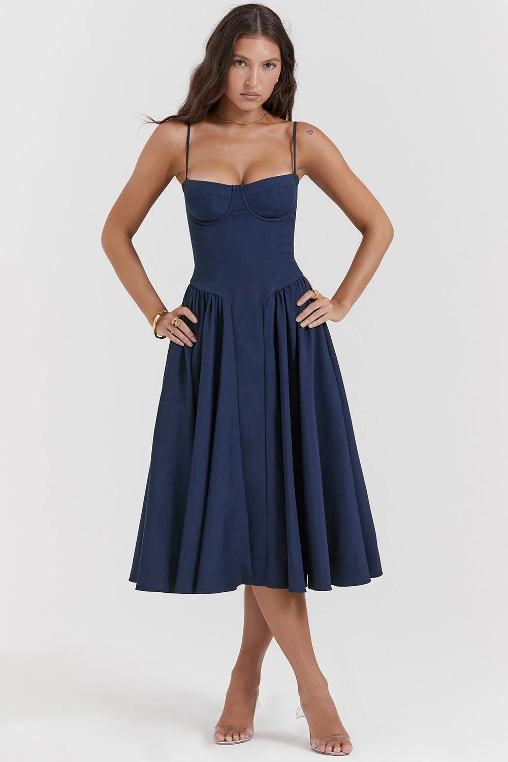 Phoebe - Vintage Cross-Border Modisches Tank Langkleid - Image 3