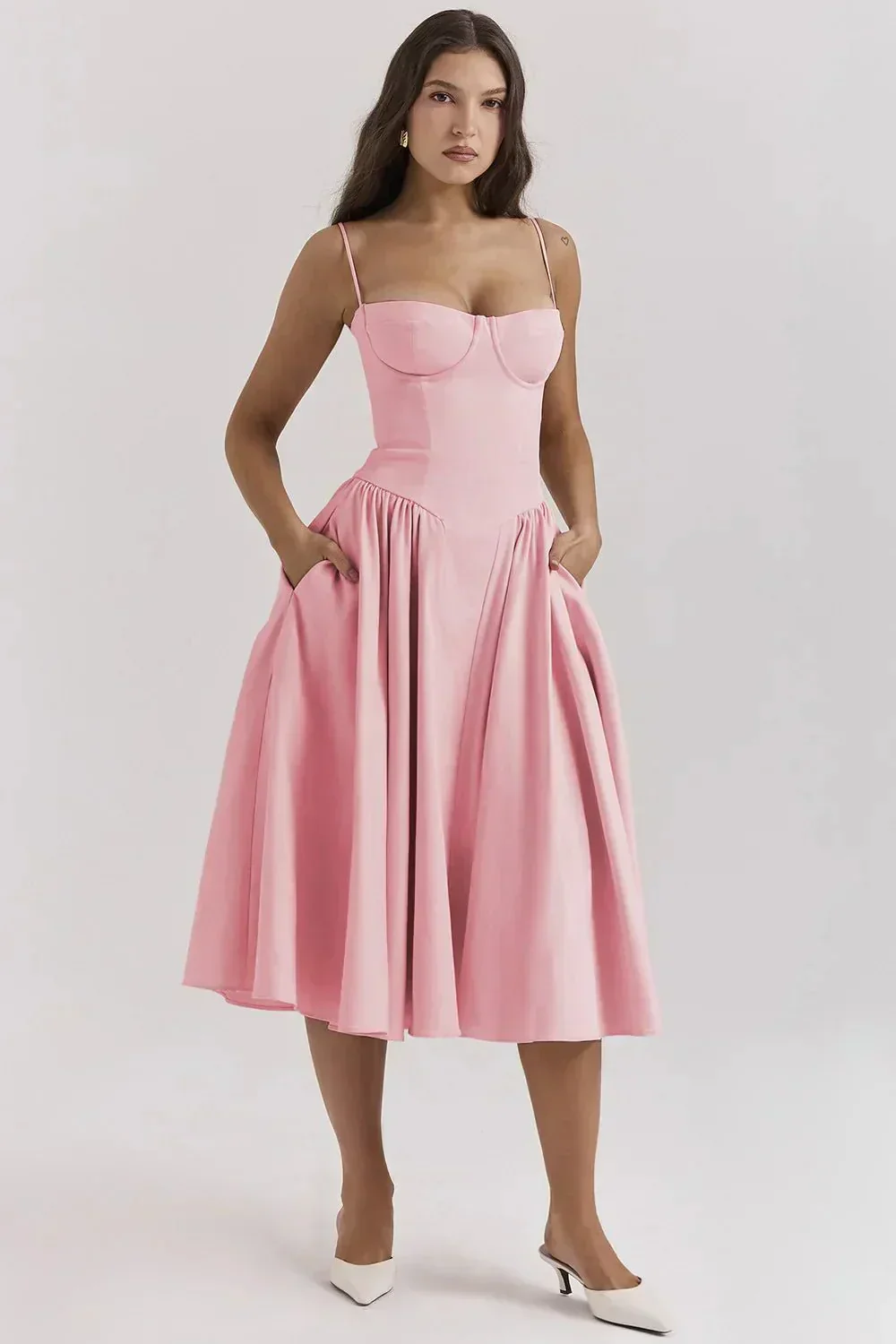 Phoebe - Vintage Cross-Border Modisches Tank Langkleid - Image 5