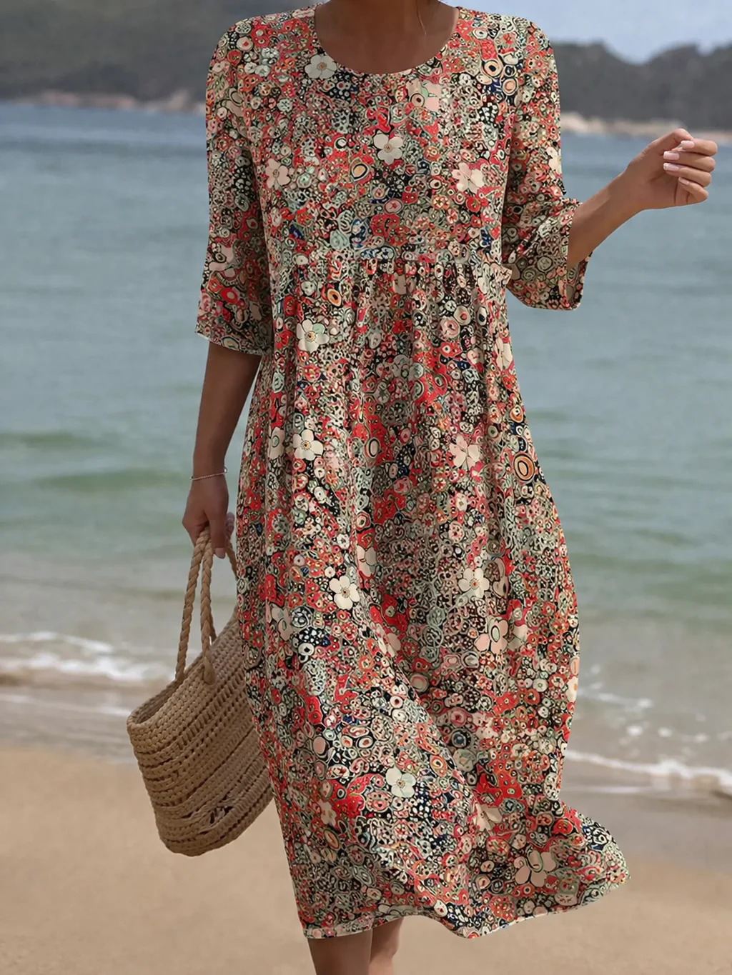 Queenie | Elegantes Blumendesign Kleid