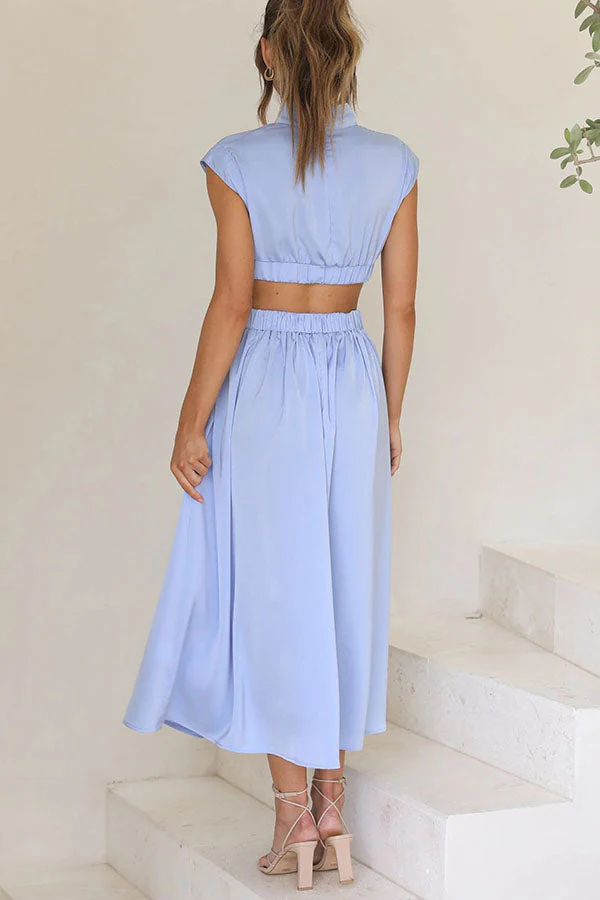 Quincy | Midi-Kleid mit Cut-Out und Taschen - Image 19