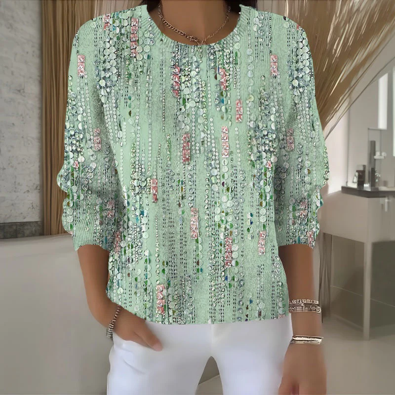 Retro-Stil Freizeit T-Shirt