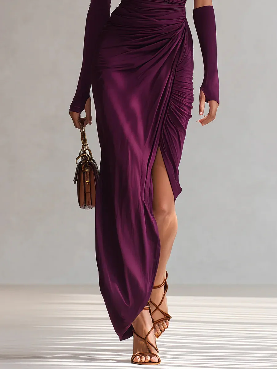 Rhianna™ Chic Maxikleid mit Ärmeln - Image 3