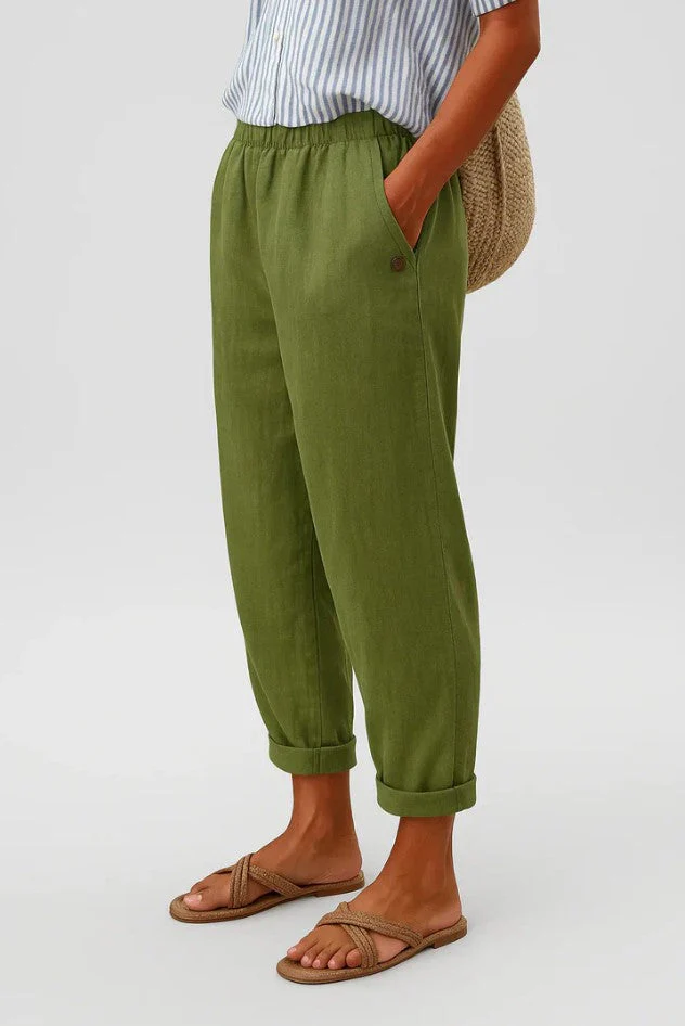 Romina™ Klassische Leinenhose - Image 4