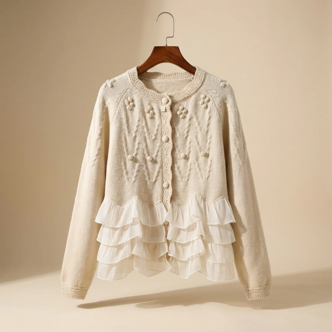Rüschennatürliches Cardigan™ - Image 5