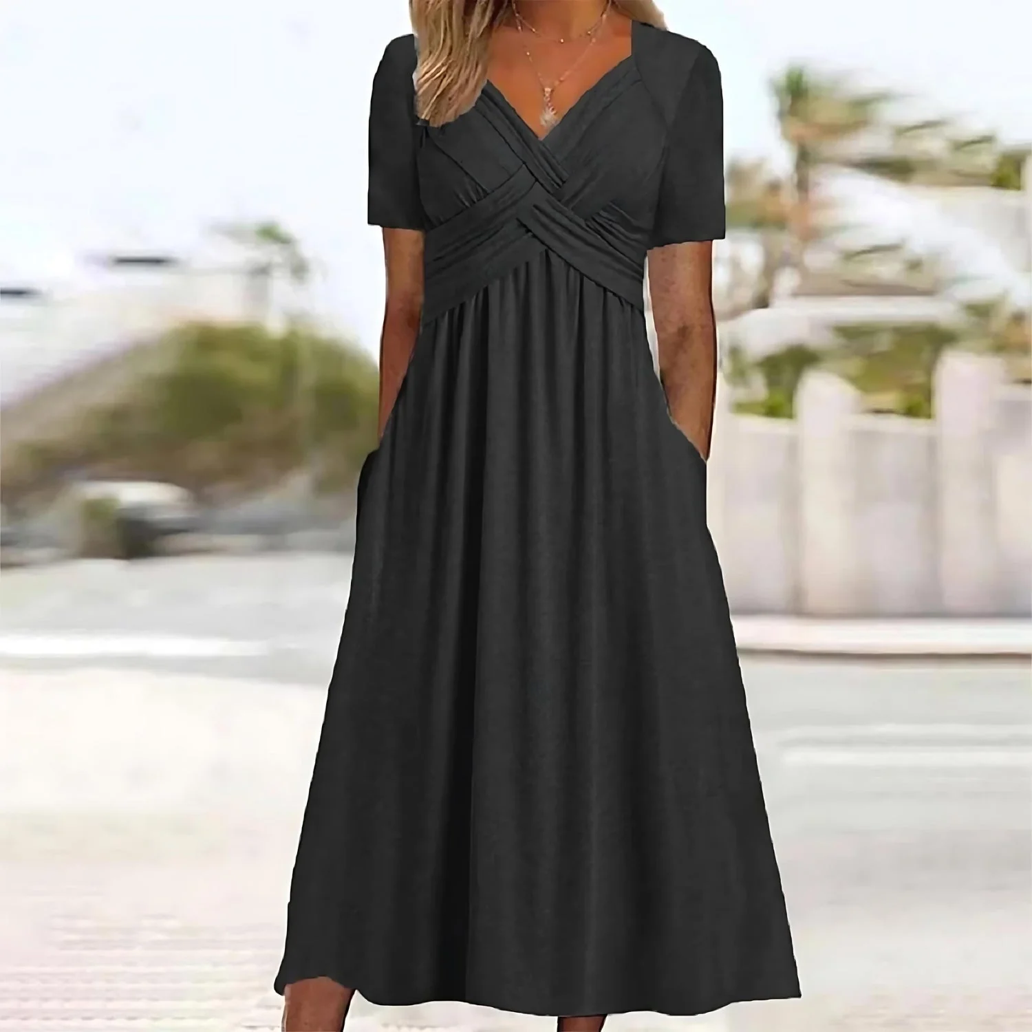 Sacha - Lässige Eleganz Midi-Kleid - Image 5