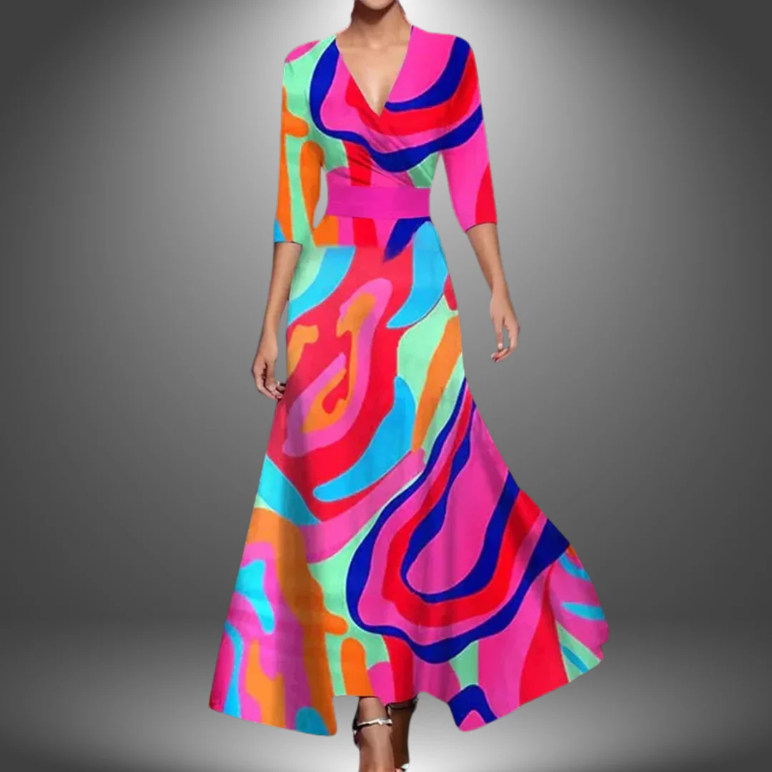 Saffie - Bedrucktes Wickelkleid - Image 5
