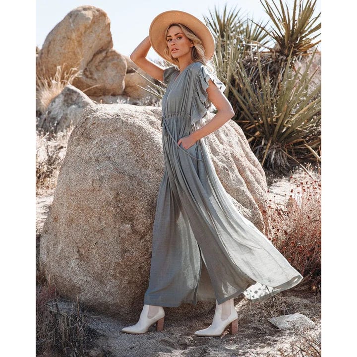 Sara™ Maxi Grün/Graue Ibiza Kleid - Image 2