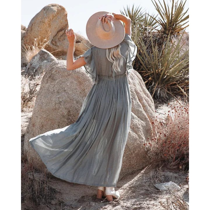 Sara™ Maxi Grün/Graue Ibiza Kleid - Image 3