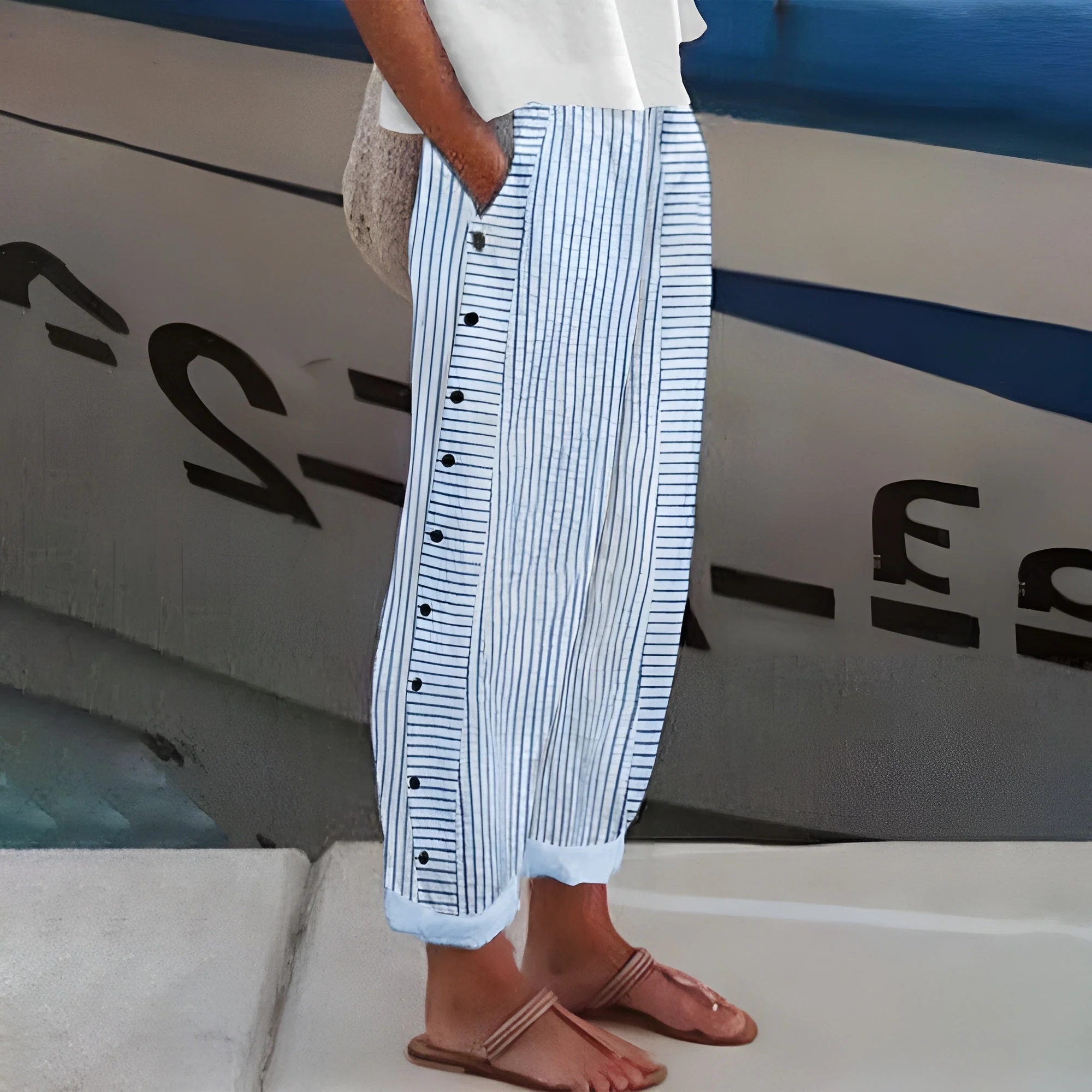Sara™ - Bequeme Leinenhose