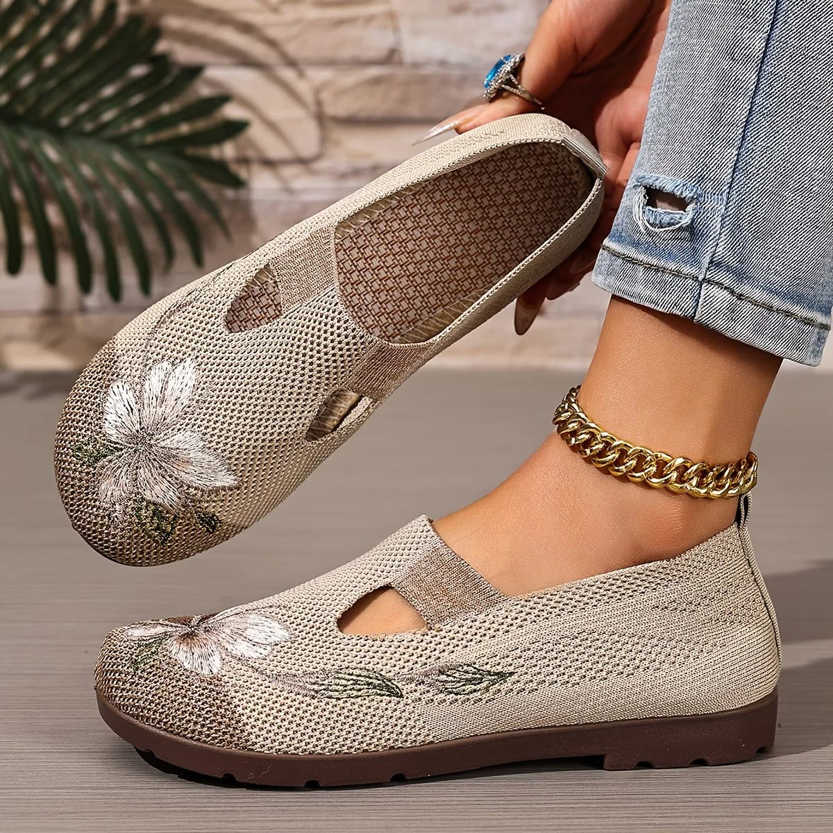 Schicke bestickte atmungsaktive Damenschuhe - Image 6