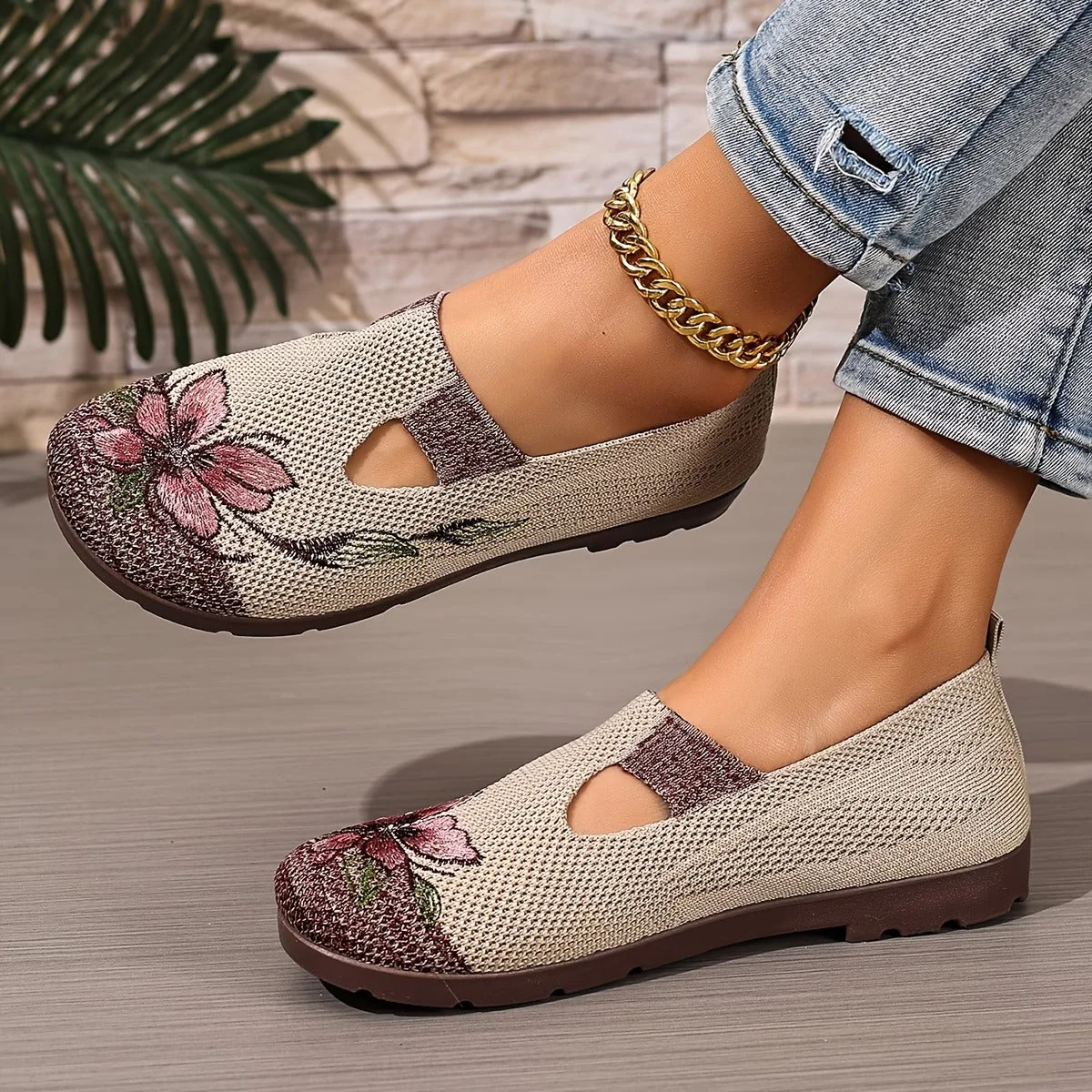 Schicke bestickte atmungsaktive Damenschuhe - Image 8