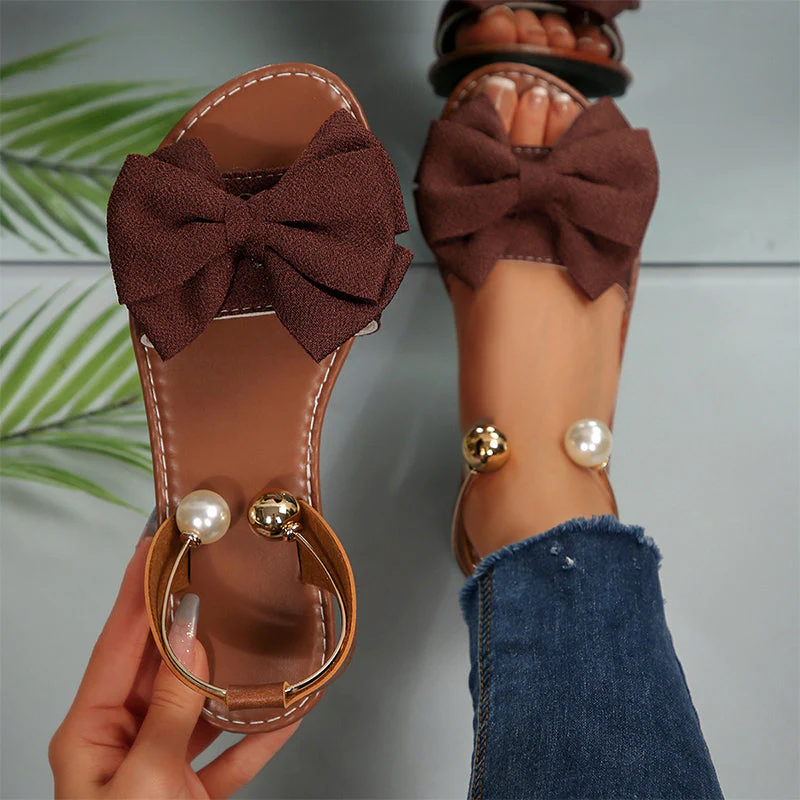 Schicke Knöchelriemen-Sandalen, verziert mit Perlen - Image 13