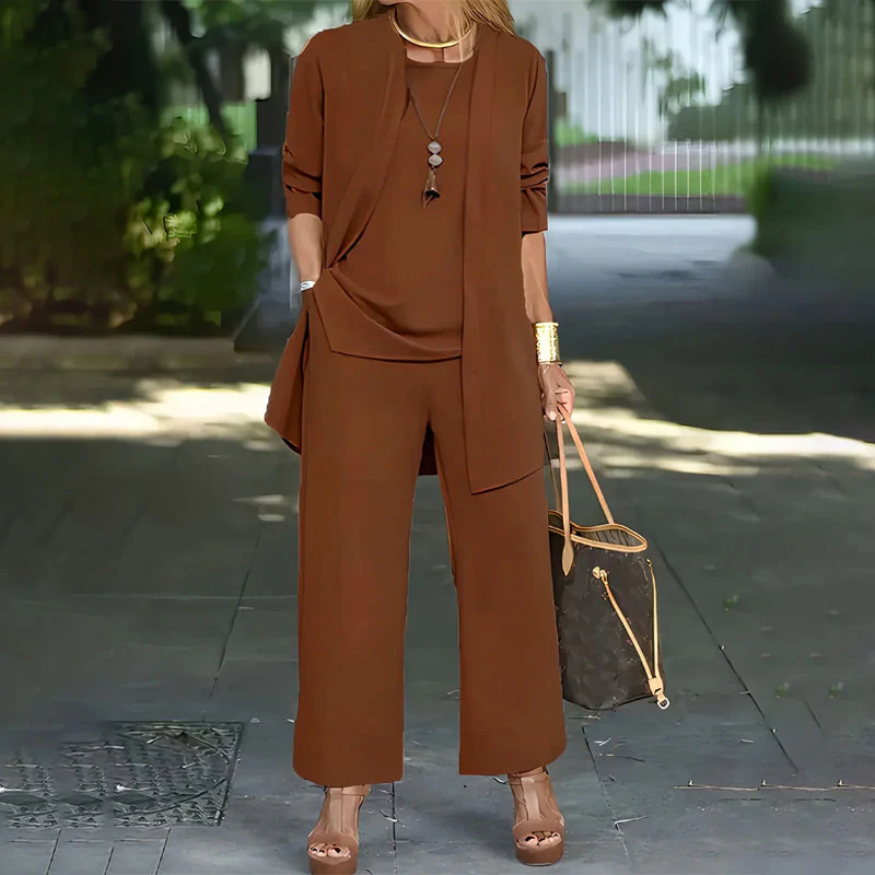 Schickes 3-teiliges Ensemble für Frauen im Relaxed Fit - Image 6