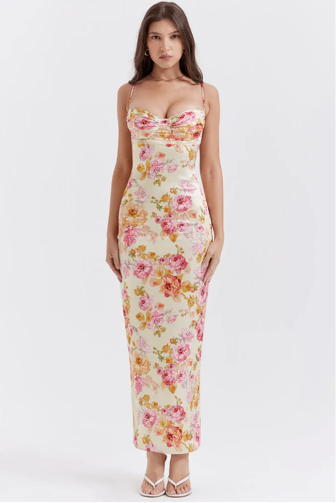 Selene - Charmantes Blumenkleid mit Spaghettiträgern - Image 4