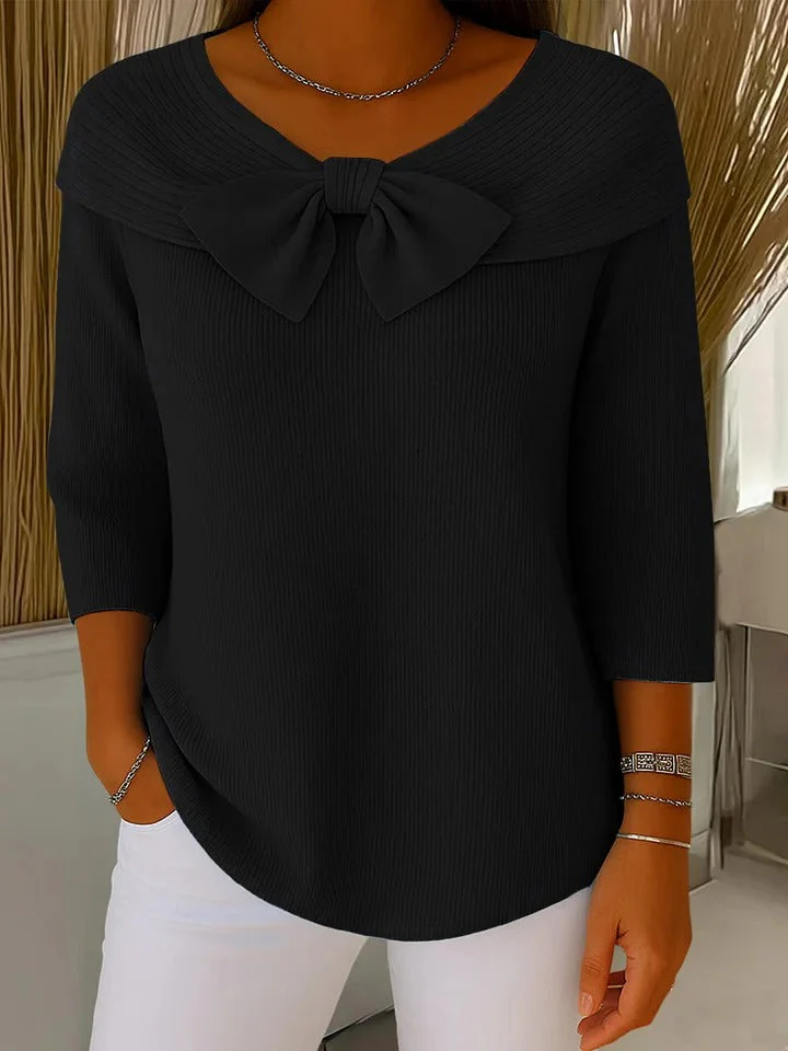 Serena™ - Damenpullover mit Schleife - Image 6