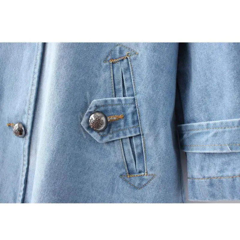 Sezina™ – Stylischer Denim-Cape-Mantel - Image 4