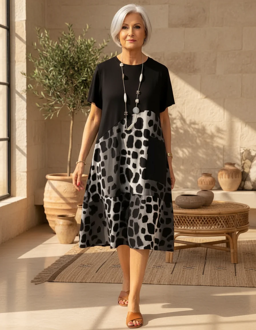 Sherlene - Leopardprint Kleid
