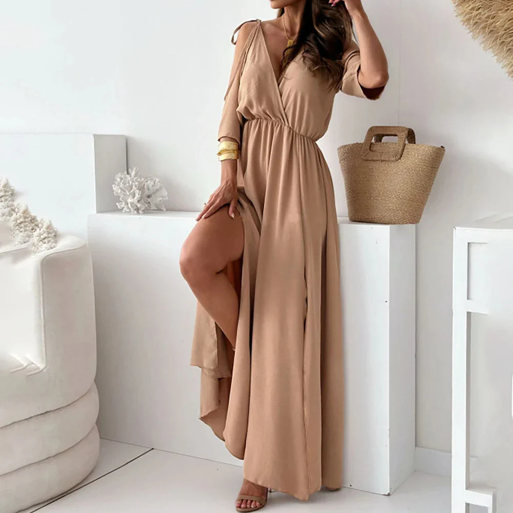 Sienna | Elegantes Kleid mit Seitenschlitz - Image 2