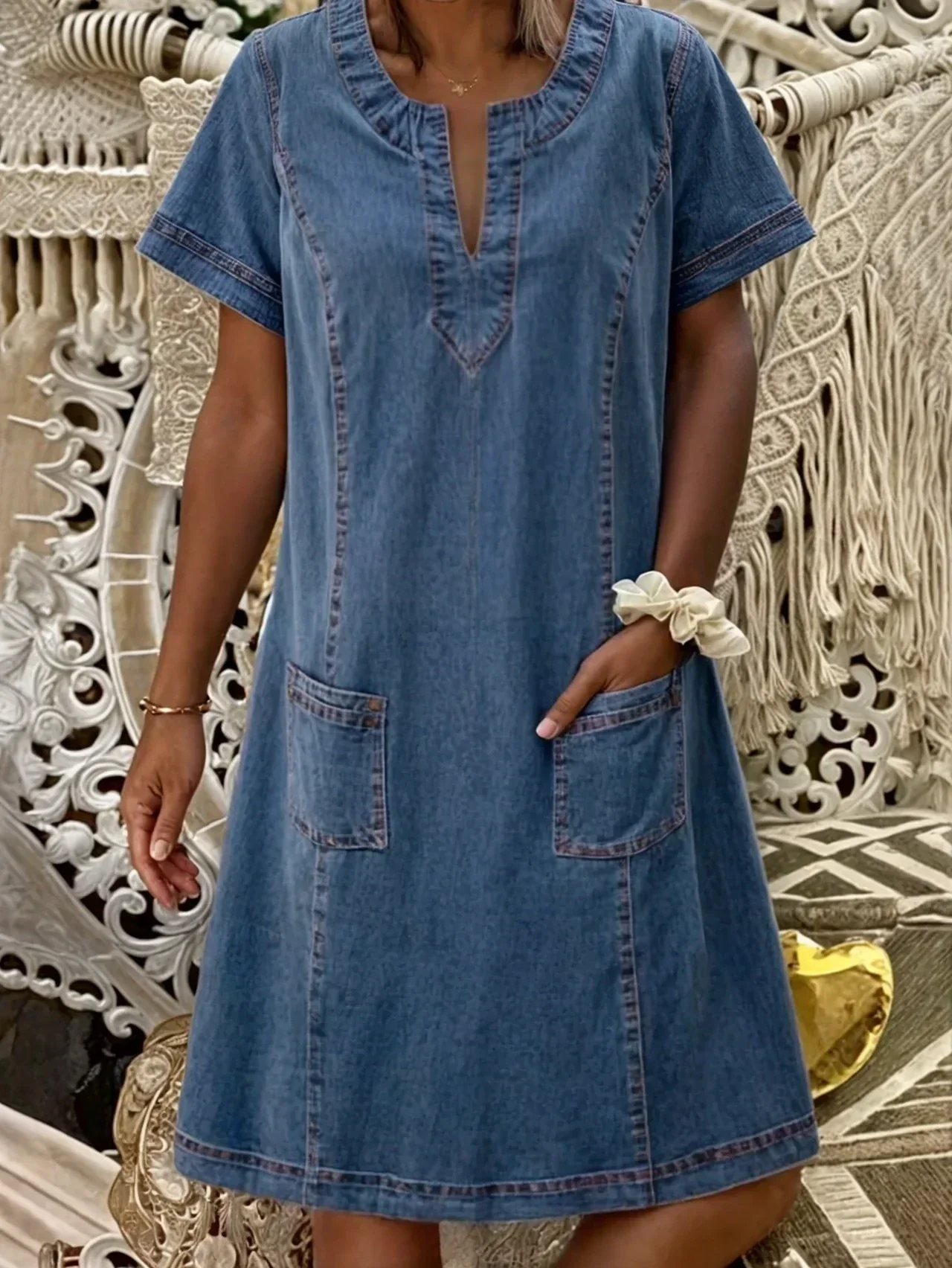 Sofia™ - Weiches Denim-Kleid - Image 2
