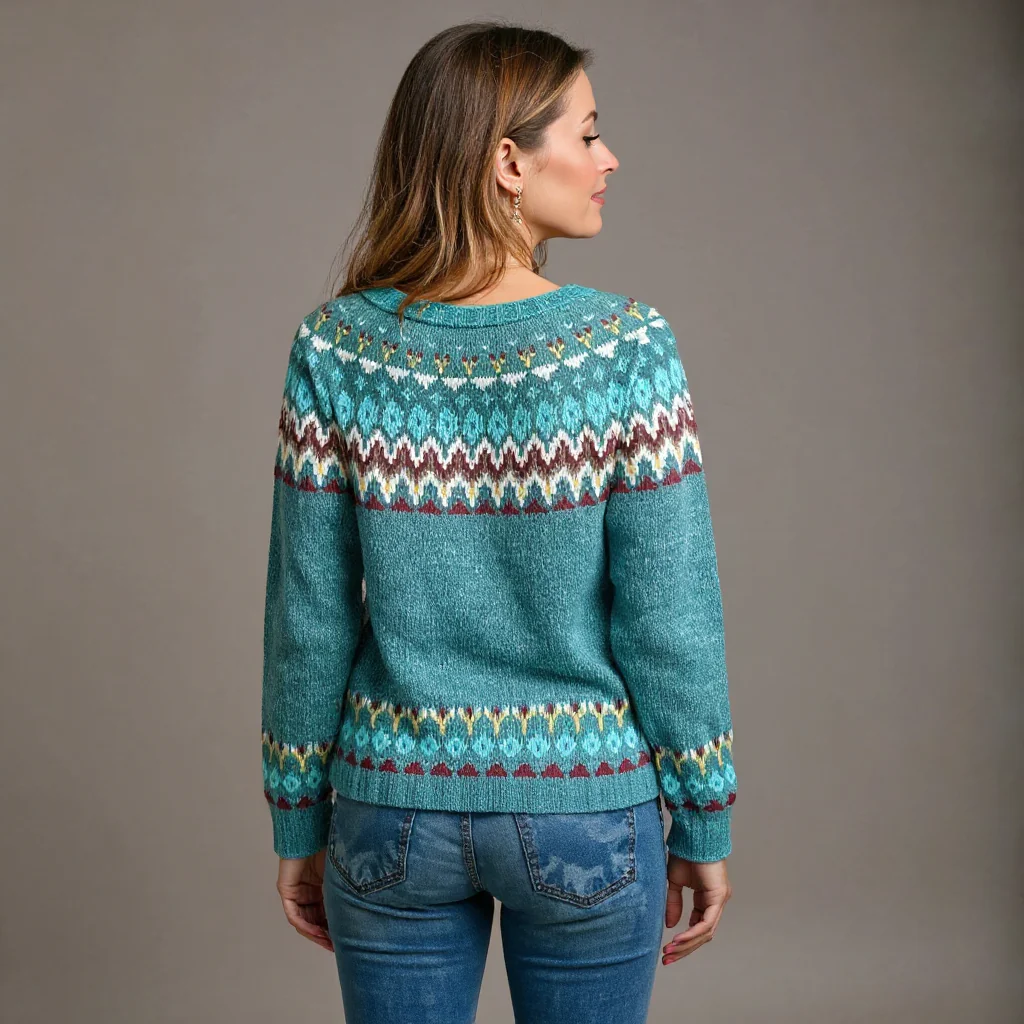 Sofia | Vintage Handgefertigter Isländischer Pullover - Image 2