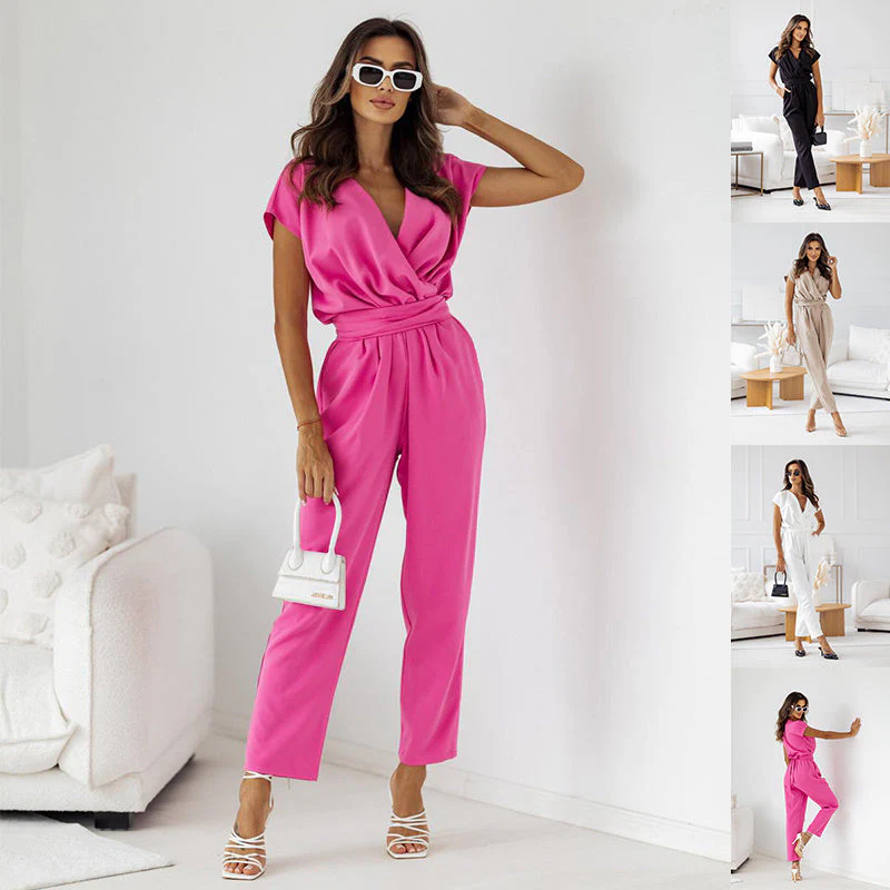 Sofie™ - Modischer Einfarbiger Jumpsuit