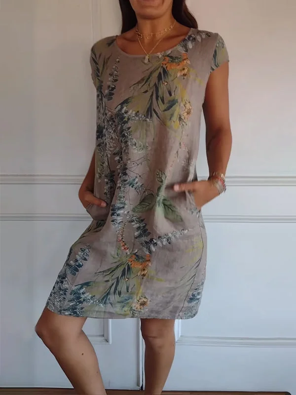 Sommerkleid für Frauen mit Taschen und lebhaftem Druck - Image 4