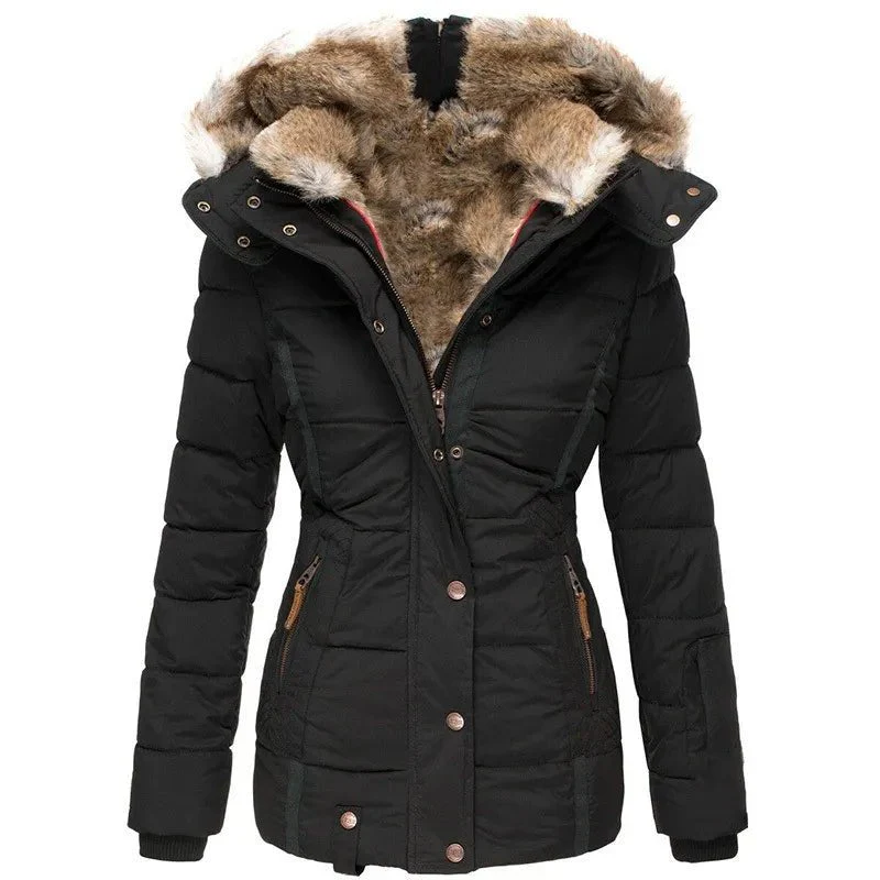 Stefanie™ - Warmer Wintermantel mit Fellfutter