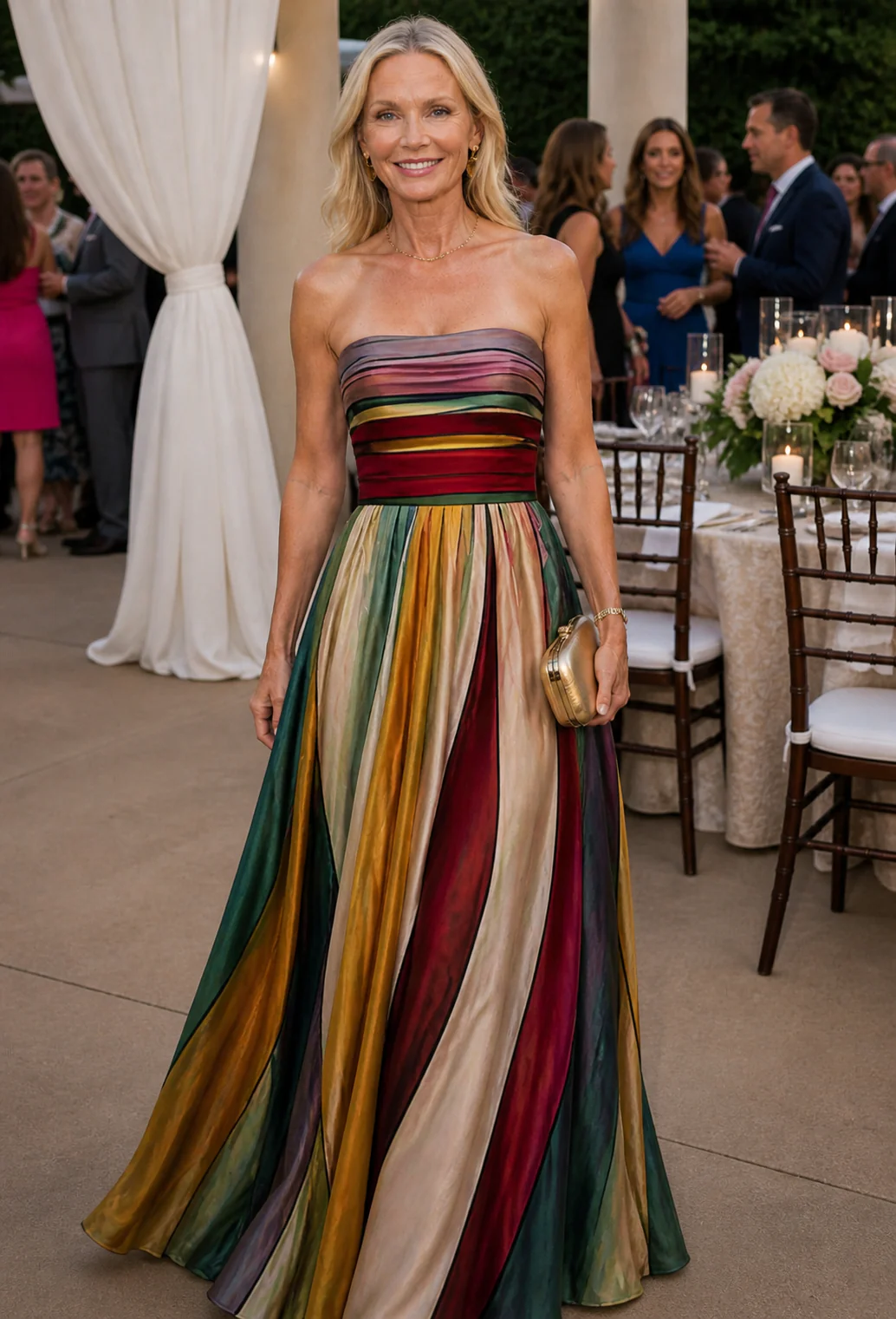 Stella & Grace™ | Schickes Trägerloses A-Linien-Kleid für mühelose Eleganz - Image 2