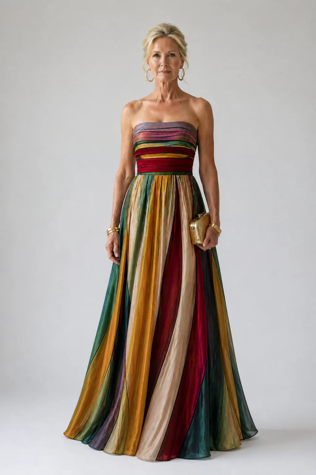 Stella & Grace™ | Schickes Trägerloses A-Linien-Kleid für mühelose Eleganz - Image 3