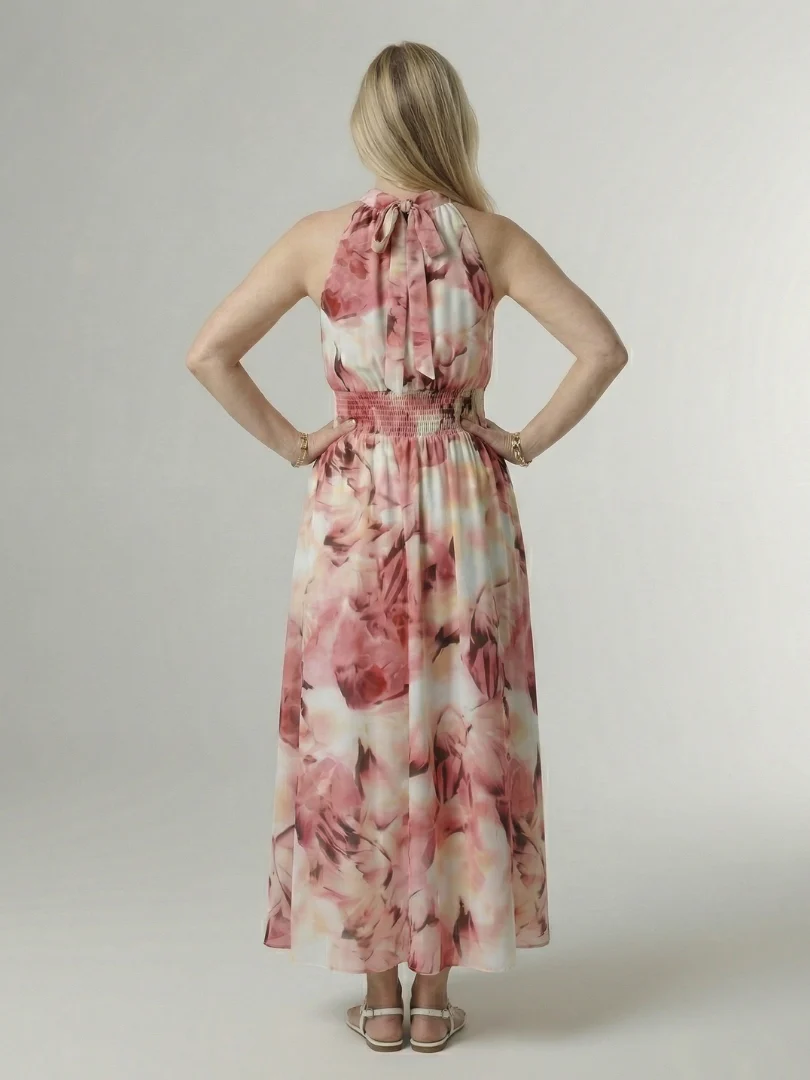 Sylin | Gathered Halter Midi Kleid - Image 15