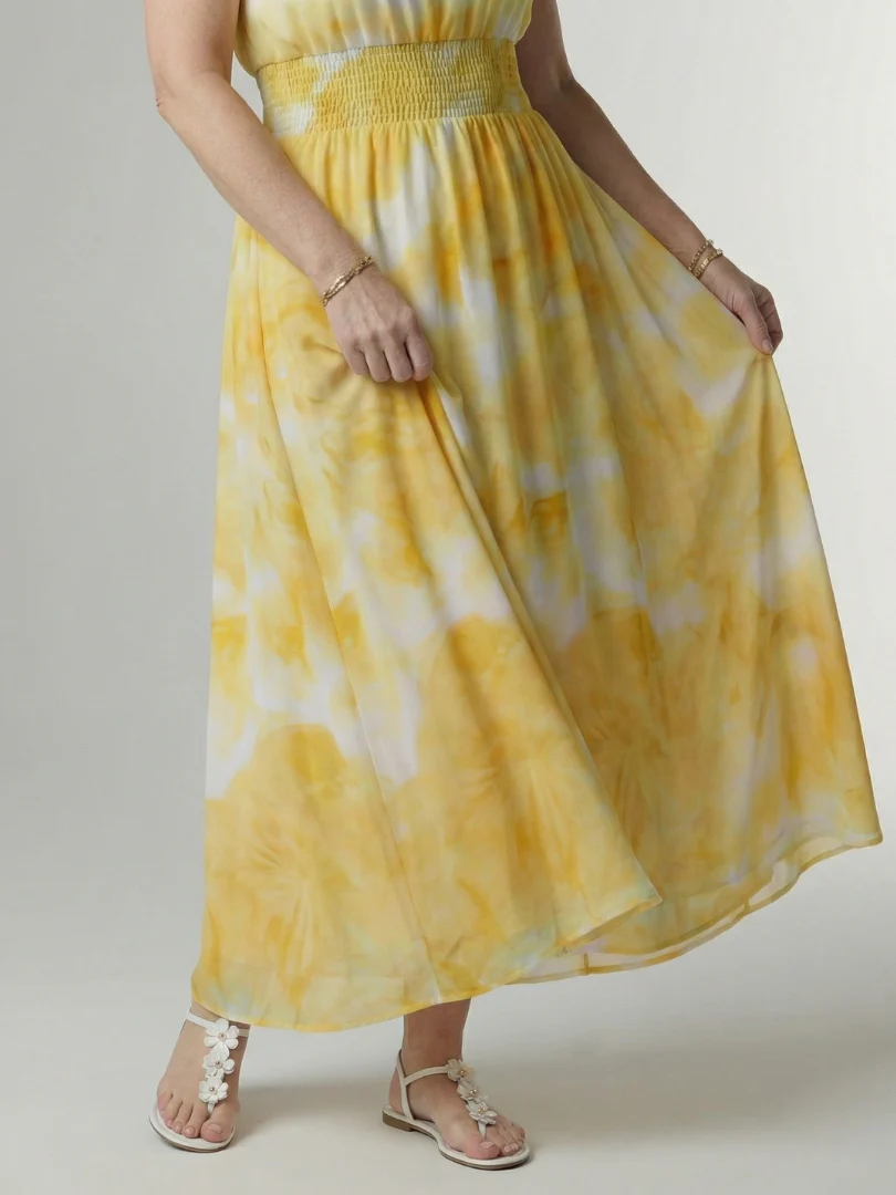 Sylin | Gathered Halter Midi Kleid - Image 3