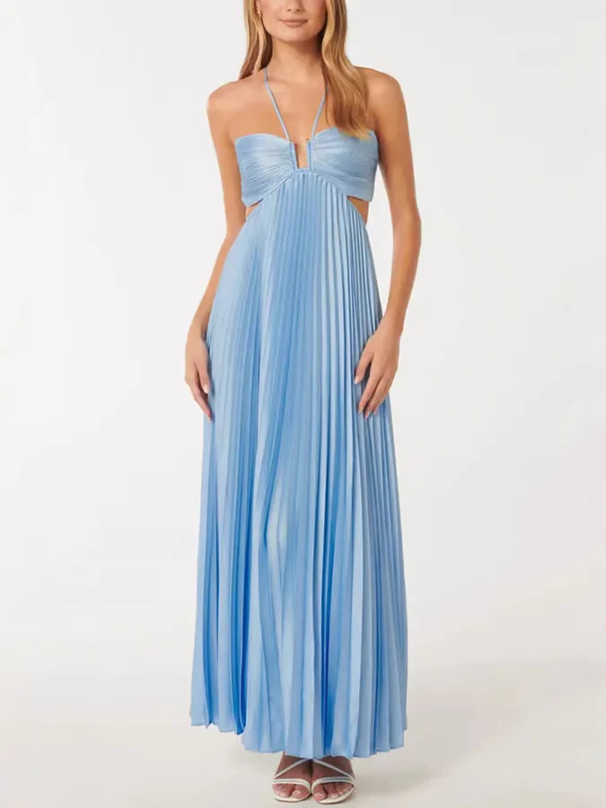 Tansy - Sommerglanz Halter Maxi Kleid - Image 3
