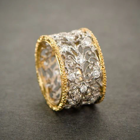 Teressa - Vintage Efeu Ring mit Zirkon