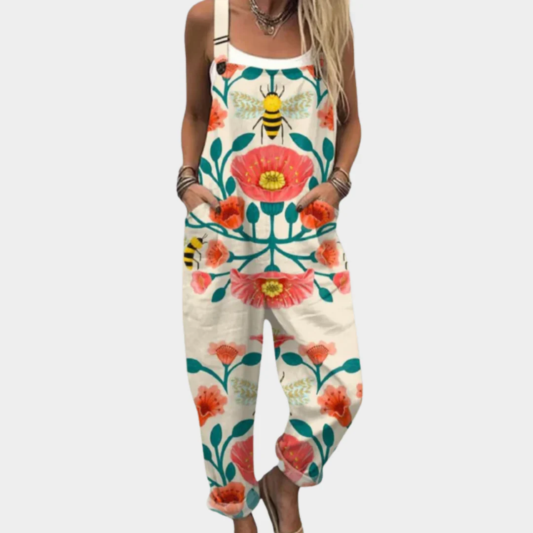 Bequeme Bedruckte Latzhose
