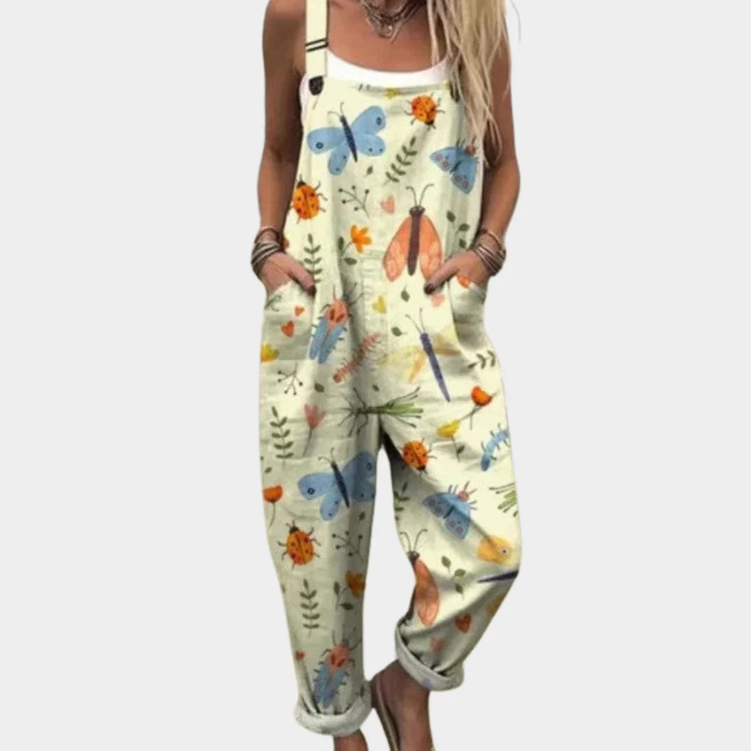 Bequeme Bedruckte Latzhose
